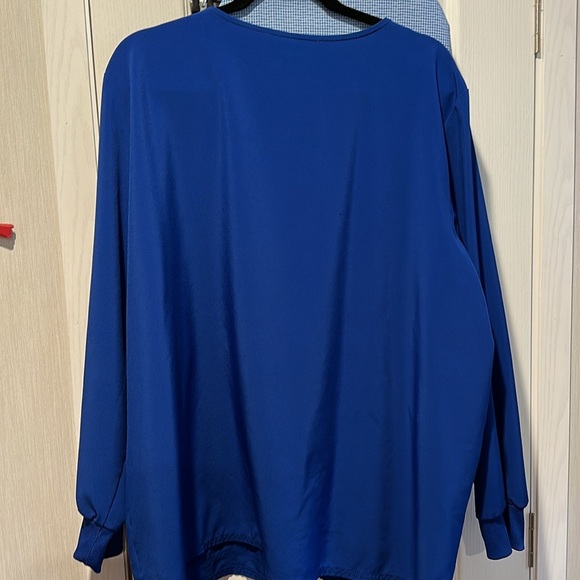 Women’s Scrub Jacket Royal Blue Size 2x - Picture 2 of 2